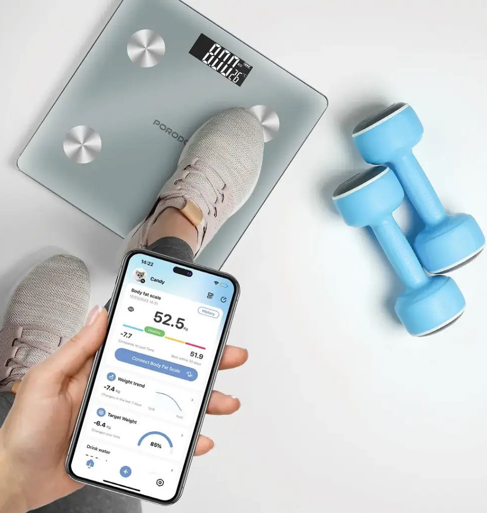 Porodo Lifestyle Gravis Smart Body Fat & BMI Scale_1