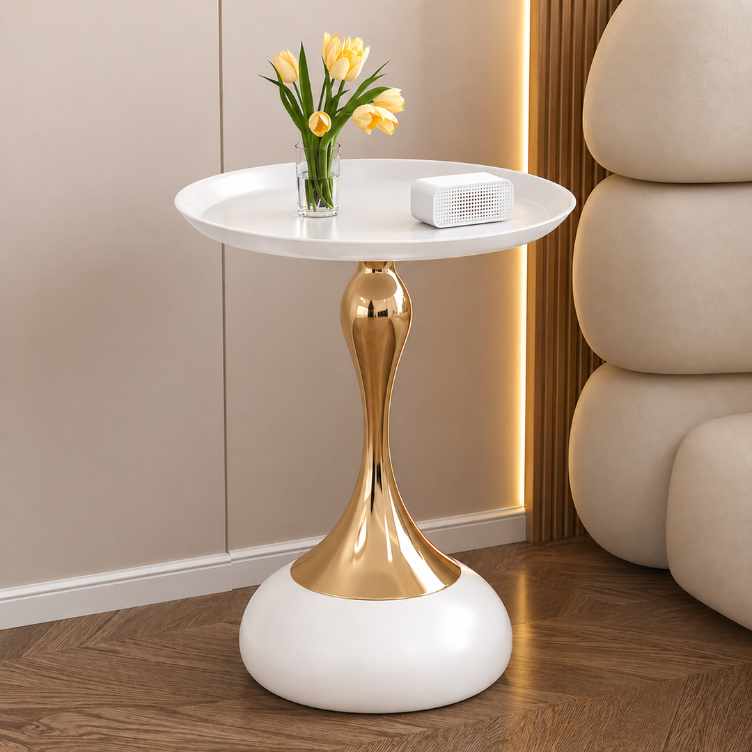 Gold Trim Side Table