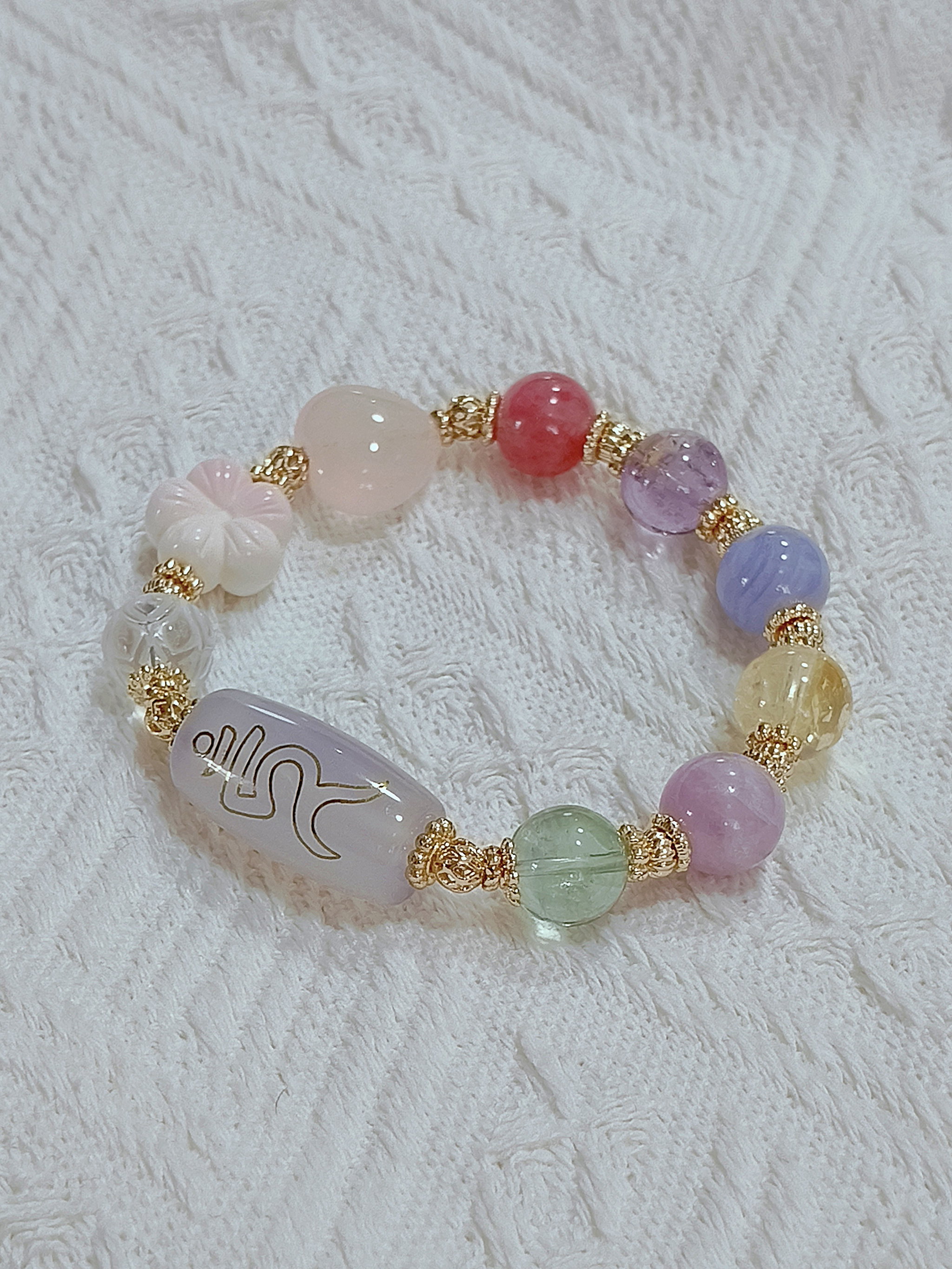 Green Tara Seed Syllable Bracelet_1