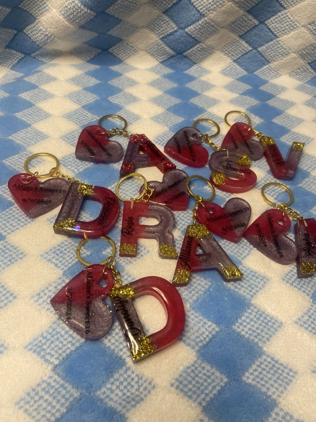 Letter KeyRing Wholesale 3+