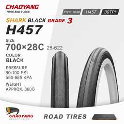 Chaoyang Mini Shark H-457 Road Tire | 700x28C | Pro-Level 60/120 TPI
