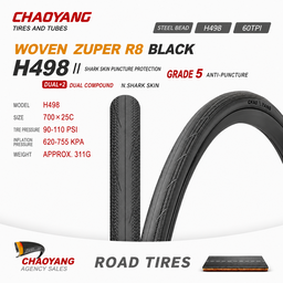 Chaoyang H498 Road Tire (700×25C) – Steel Bead
