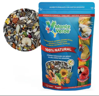 ALIMENTO P/AVES CACATUA/LORO 500GR
