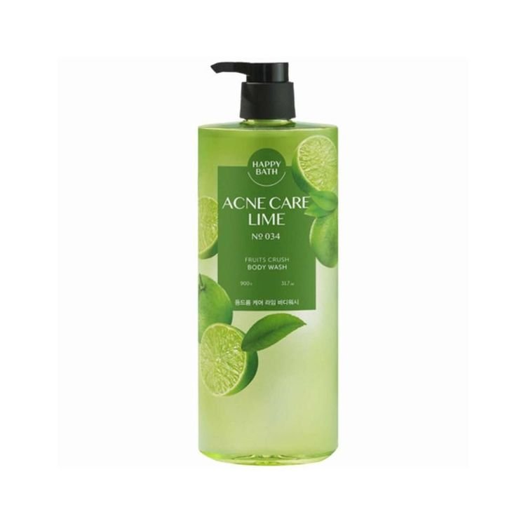 HAPPYBATH FRUITS CRUSH BODY WASH ACNE CARE LIME 900ML
