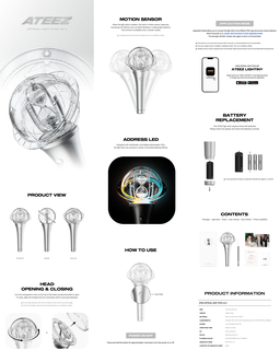 ATEEZ OFFICIAL LIGHT STICK ver.3 / OFFICIAL LIGHTINY KEYRING ver.3