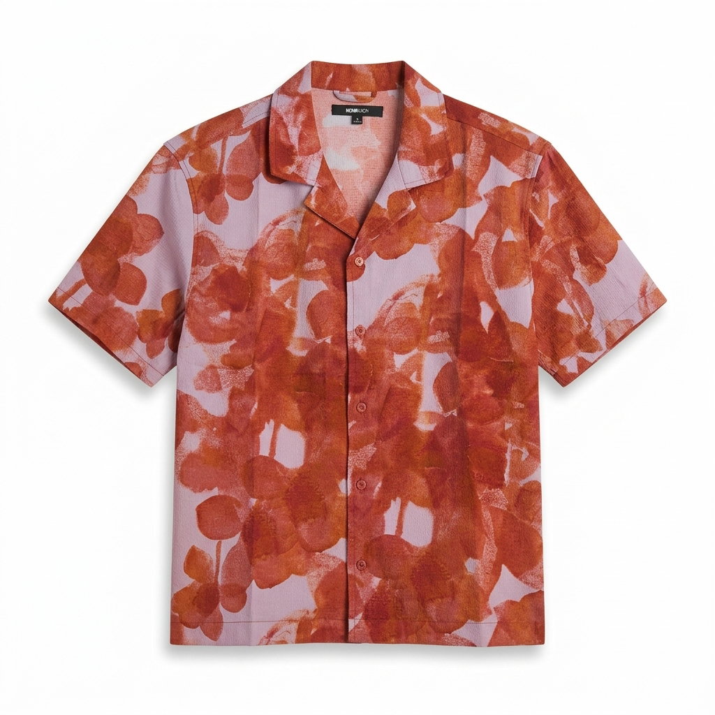Fairlane Foliage Shirt - Red 1ZW006
