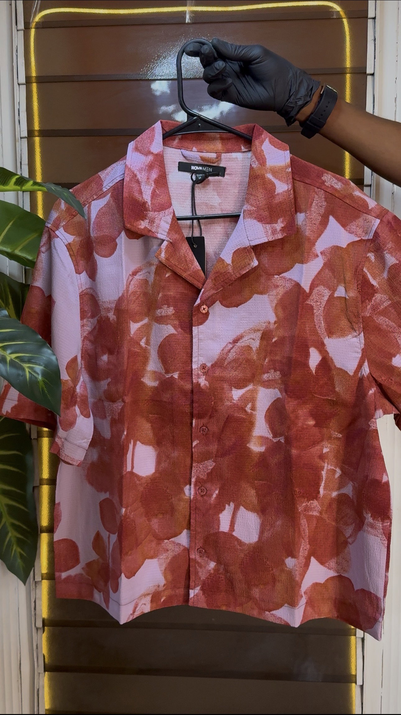 Fairlane Foliage Shirt - Red 1ZW006_1