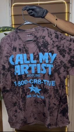 Call My Artist Oversized Short Sleeve Tee - Black 1ZW900