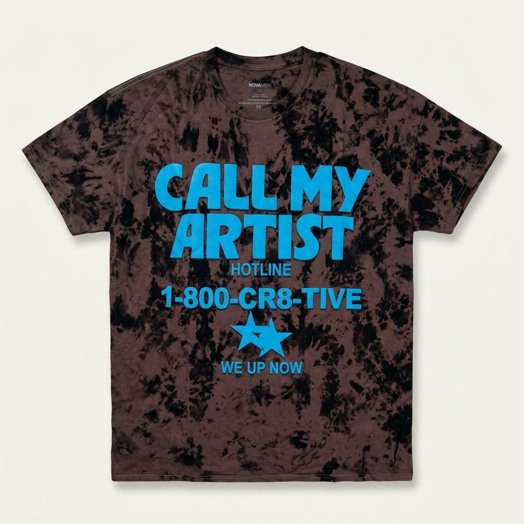 Call My Artist Oversized Short Sleeve Tee - Black 1ZW900