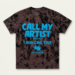 Call My Artist Oversized Short Sleeve Tee - Black 1ZW900