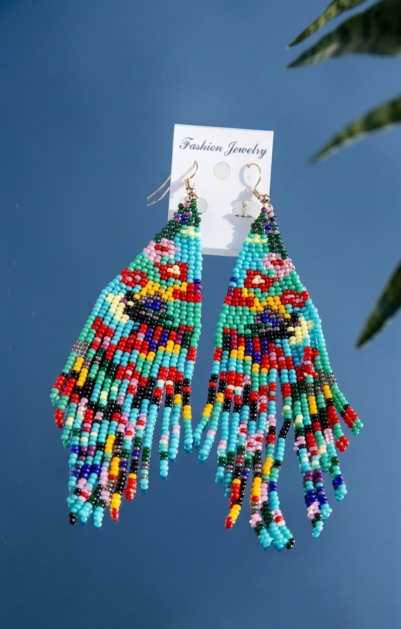 The Spectrum Fringe Earrings 