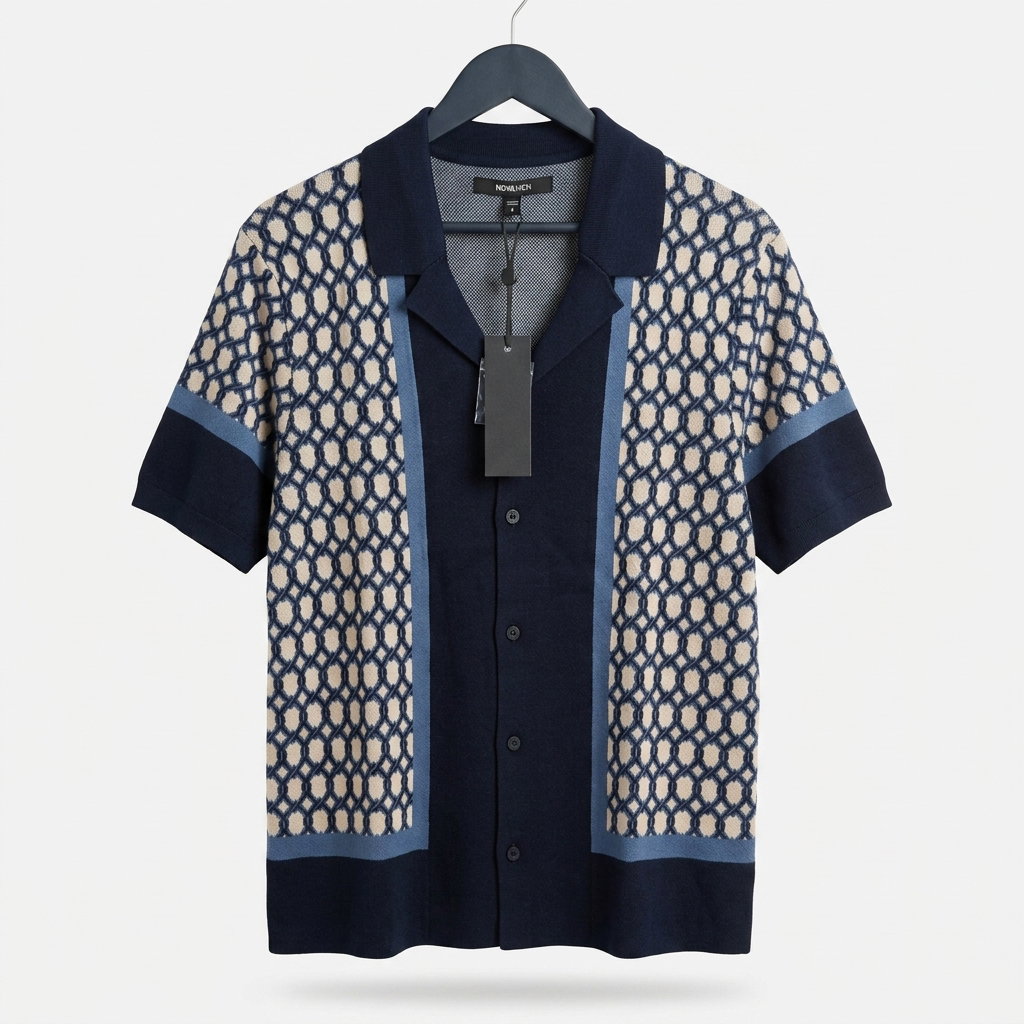 Abbot Resort Knit Shirt - Blue 1ZW011_0