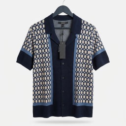 Abbot Resort Knit Shirt - Blue 1ZW011