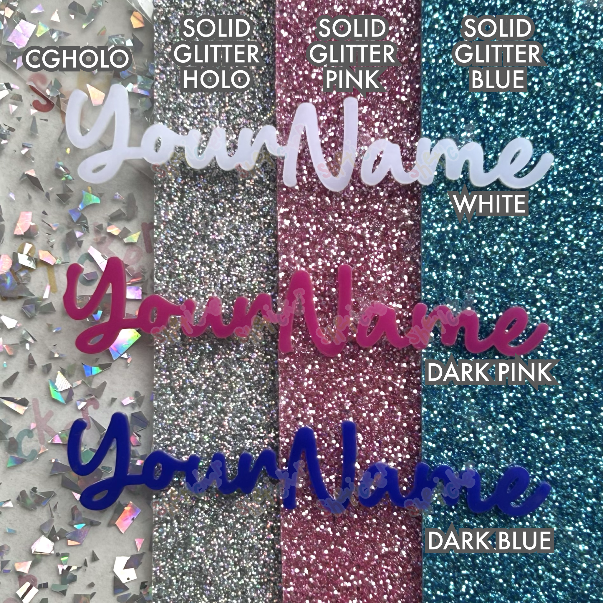 3D Acrylic Keychain SPARKLY_1