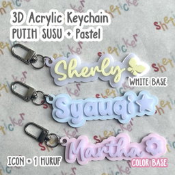 3D Acrylic Keychain PASTEL