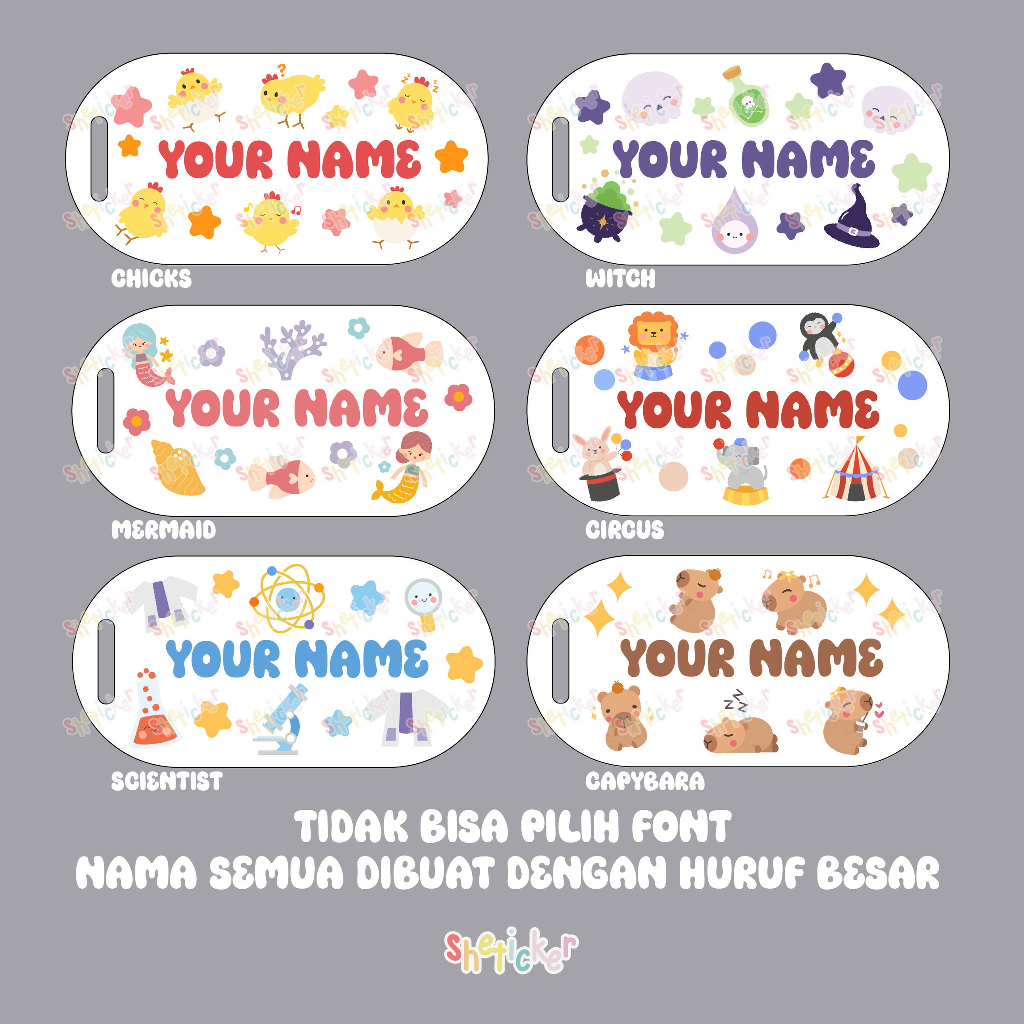 Bag Tag Karakter PUTIH SUSU_2