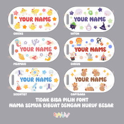 Bag Tag Karakter PUTIH SUSU