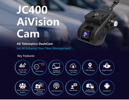 Traceur GPS Dashcam JC400 AiVision Cam + Installation