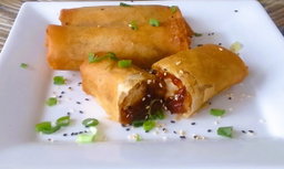 Sticky Sesame Chicken Springroll