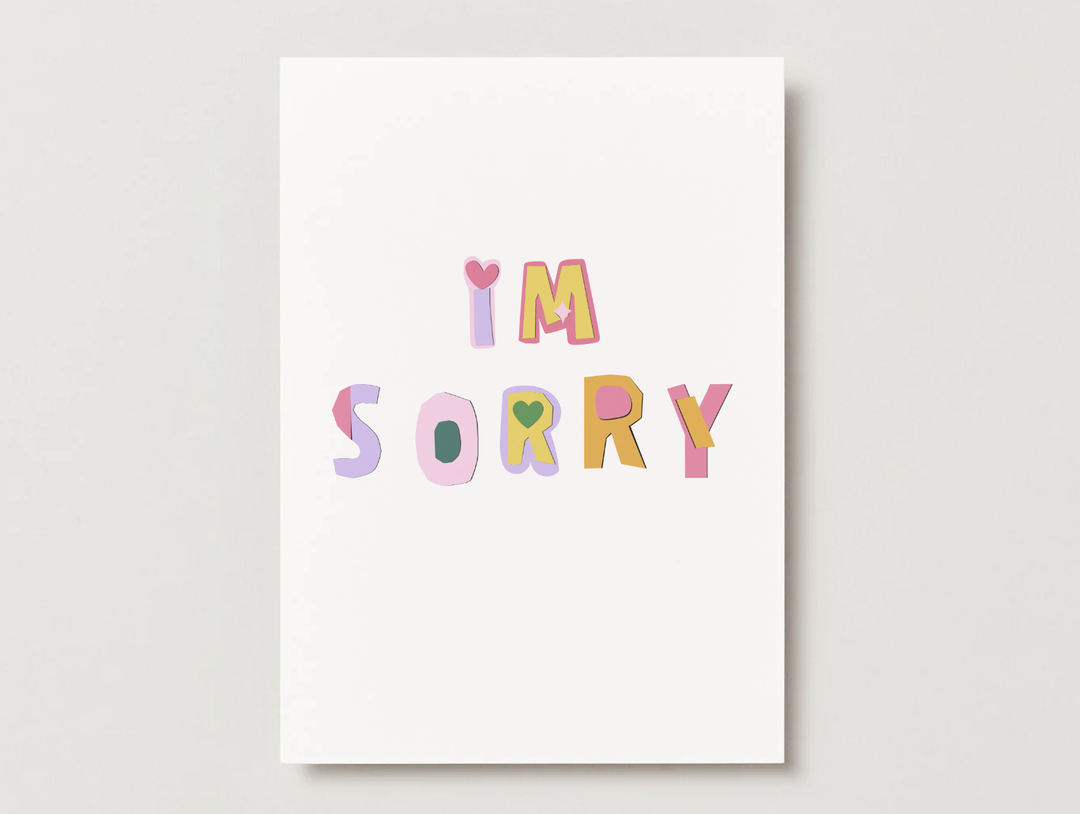 I'm Sorry Card