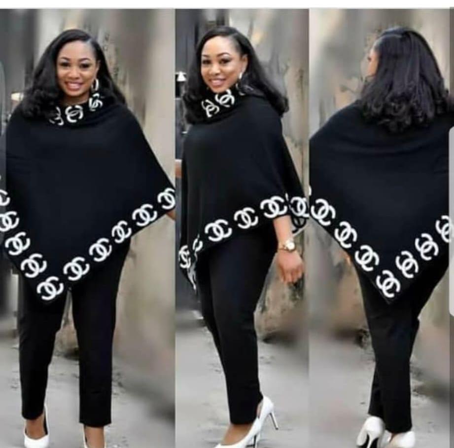 Black and White Poncho