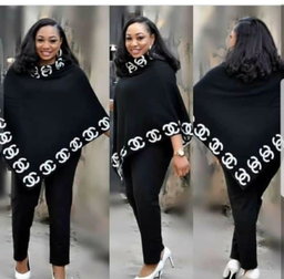 Black and White Poncho        