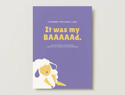 It was my BAAAAD Sheep Card