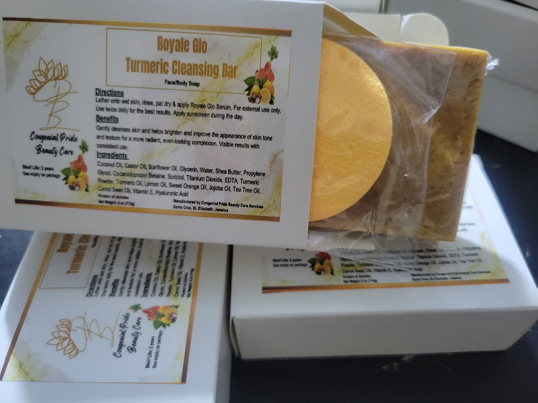 Royale Glo Cleansing Bar (Turmeric Face & Body Soap)