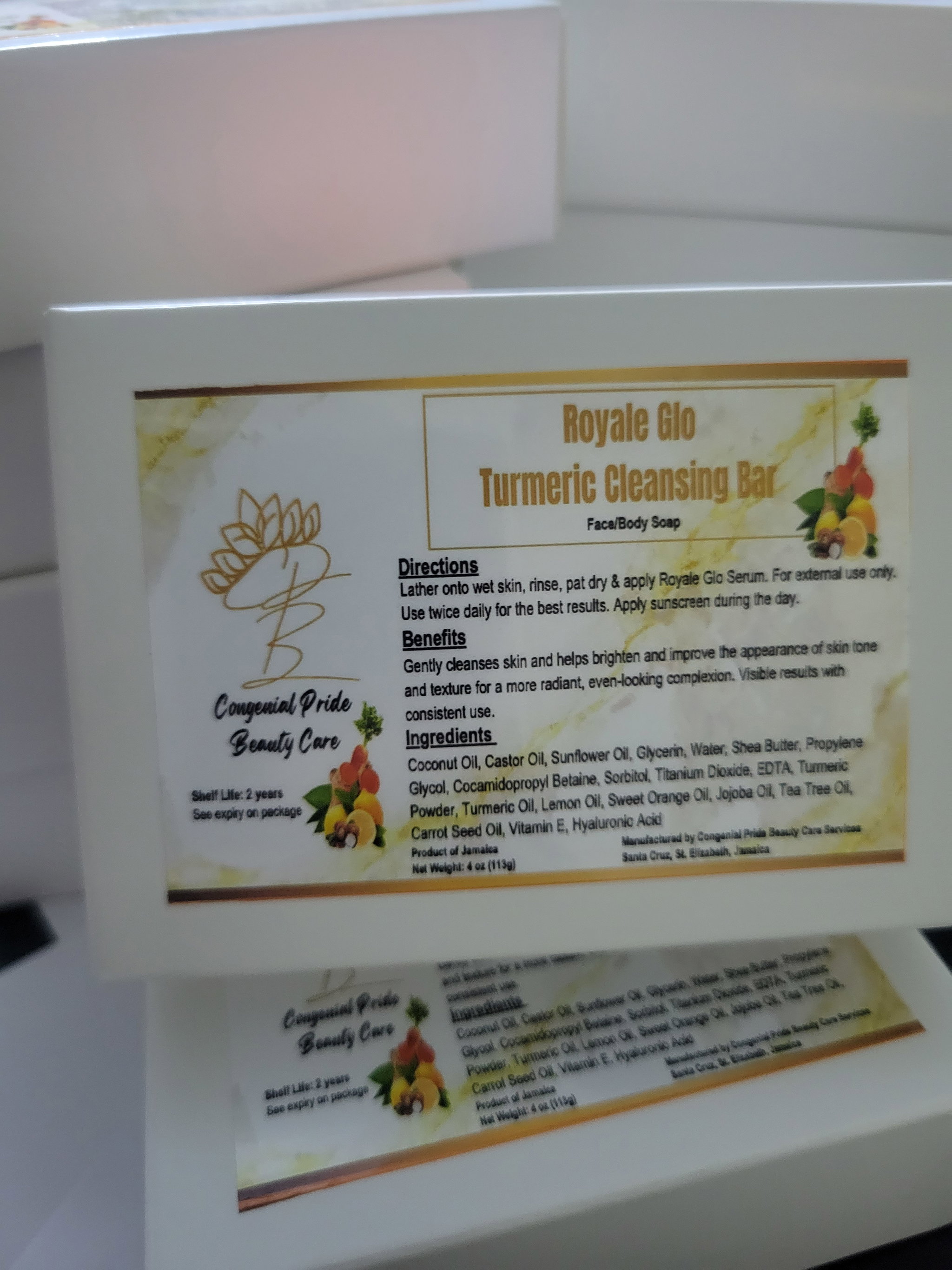 Royale Glo Cleansing Bar (Turmeric Face & Body Soap)_1
