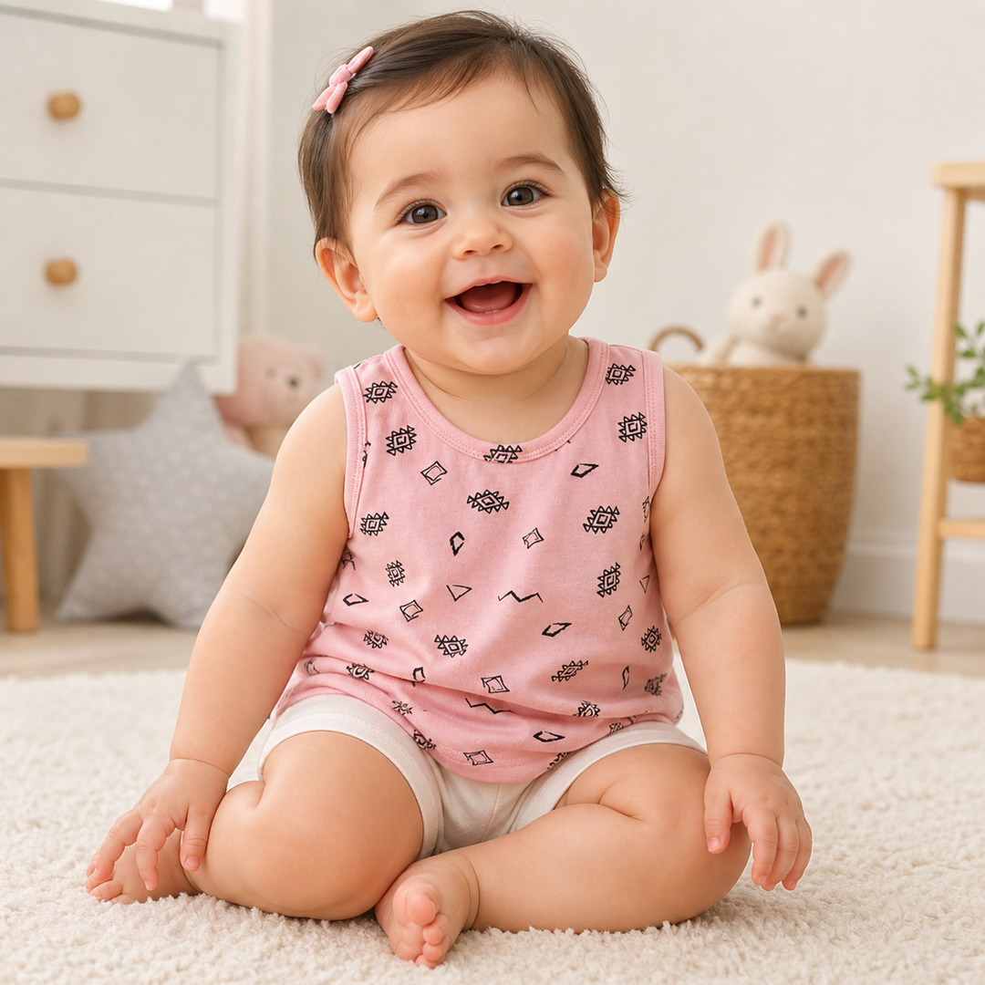 Pink Kids Tank Tops