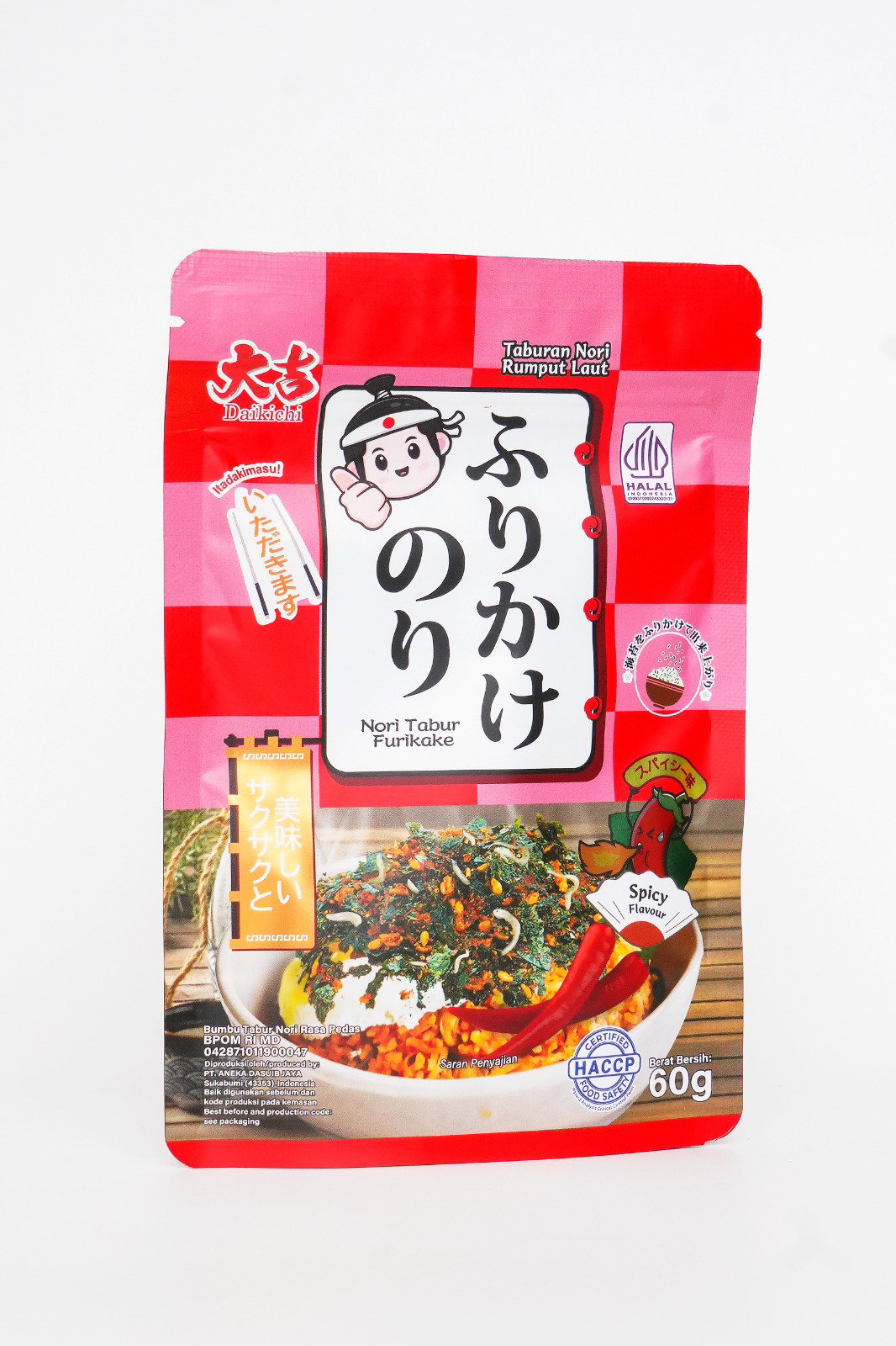 Daikichi Nori Tabur Furikake Pedas 60g