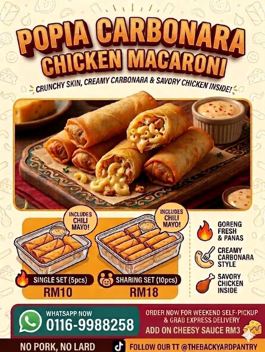 Popia Carbonara Chicken Macaroni_1