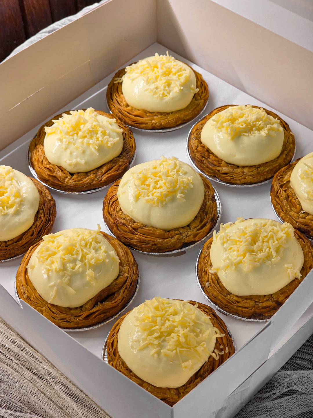 Double Rich Cheese Tart Box
