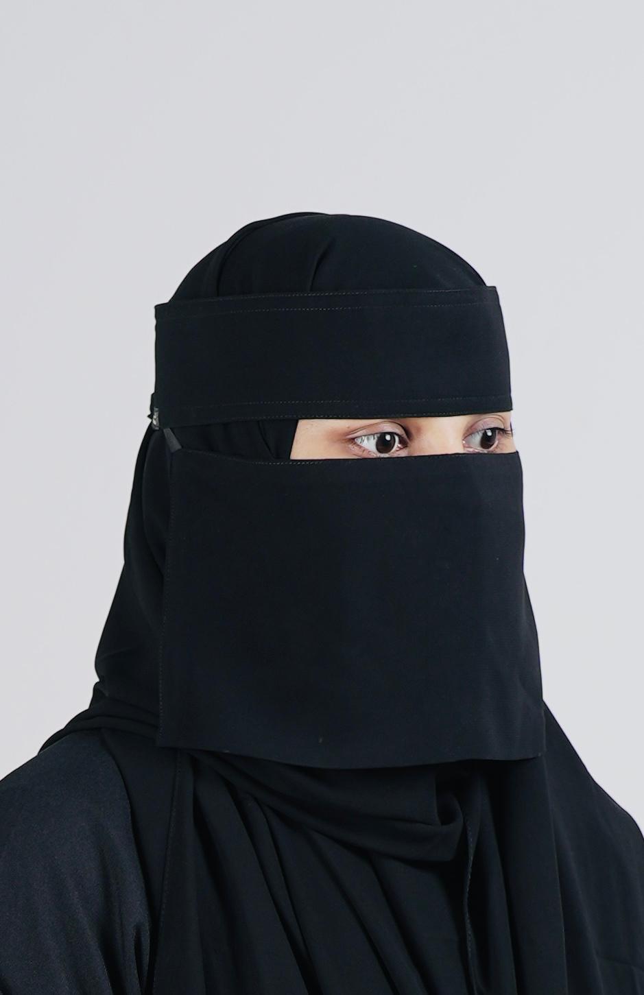 Liara Mini Small Niqab – 6 Inch Length _1