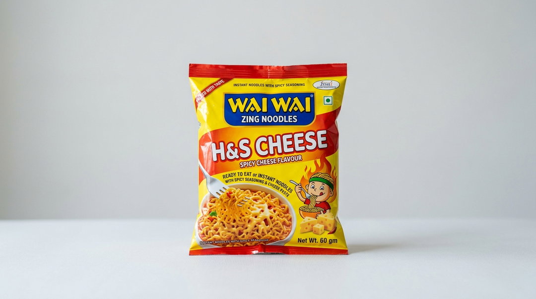 WAI WAI ZING NOODLES H&S CHEESE 60 GM