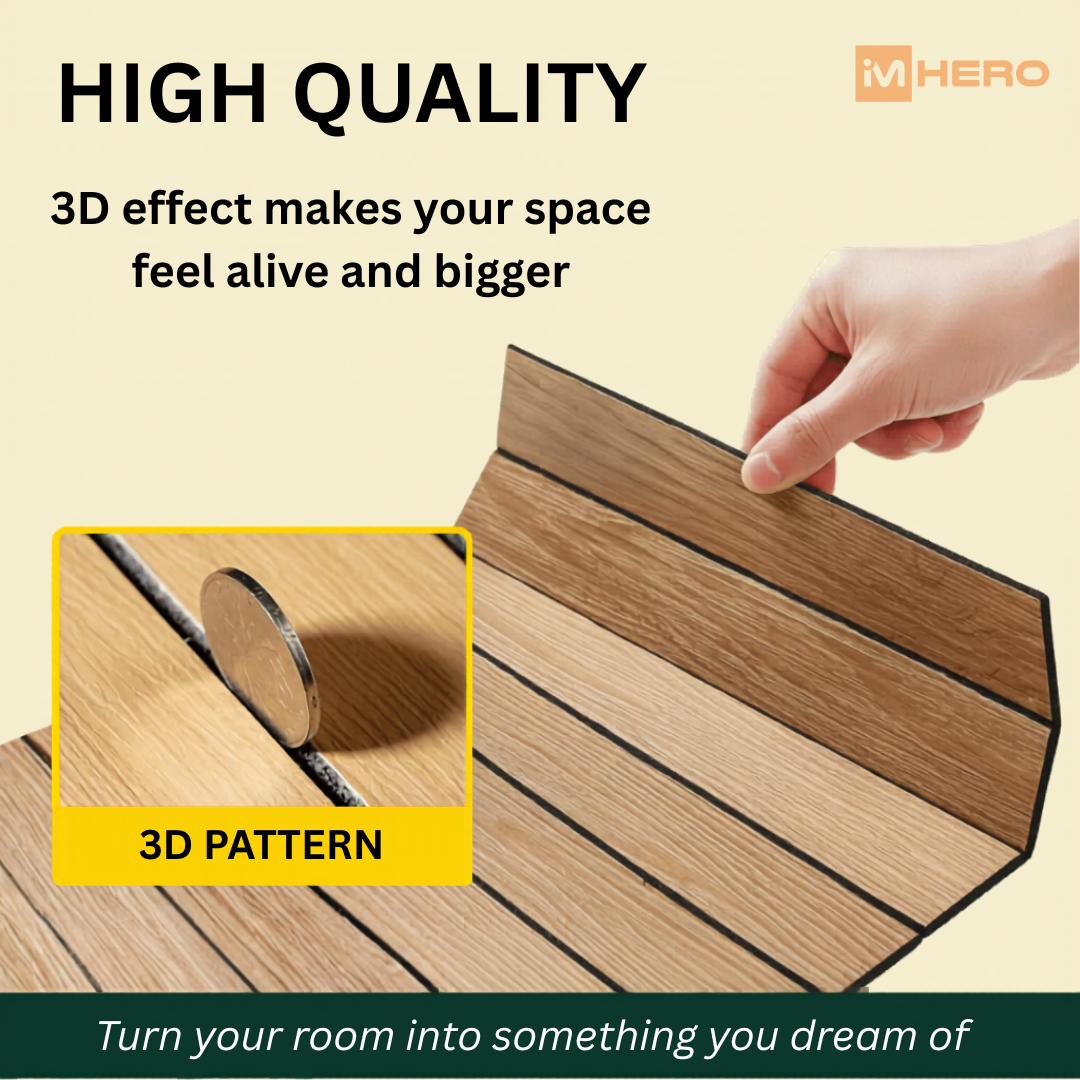 MODERN 3D THICK WOOD FOAM WALL STICKER_3