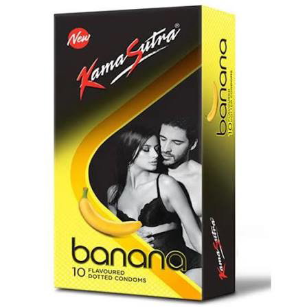 Kama Sutra chocolate10 banana Dotted Condom