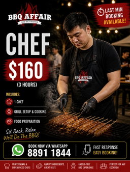 Chef and Service Staff (3 HOUR)