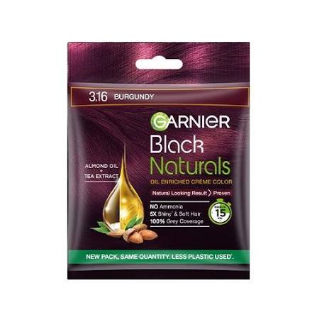Black Garnier Naturals burgundy