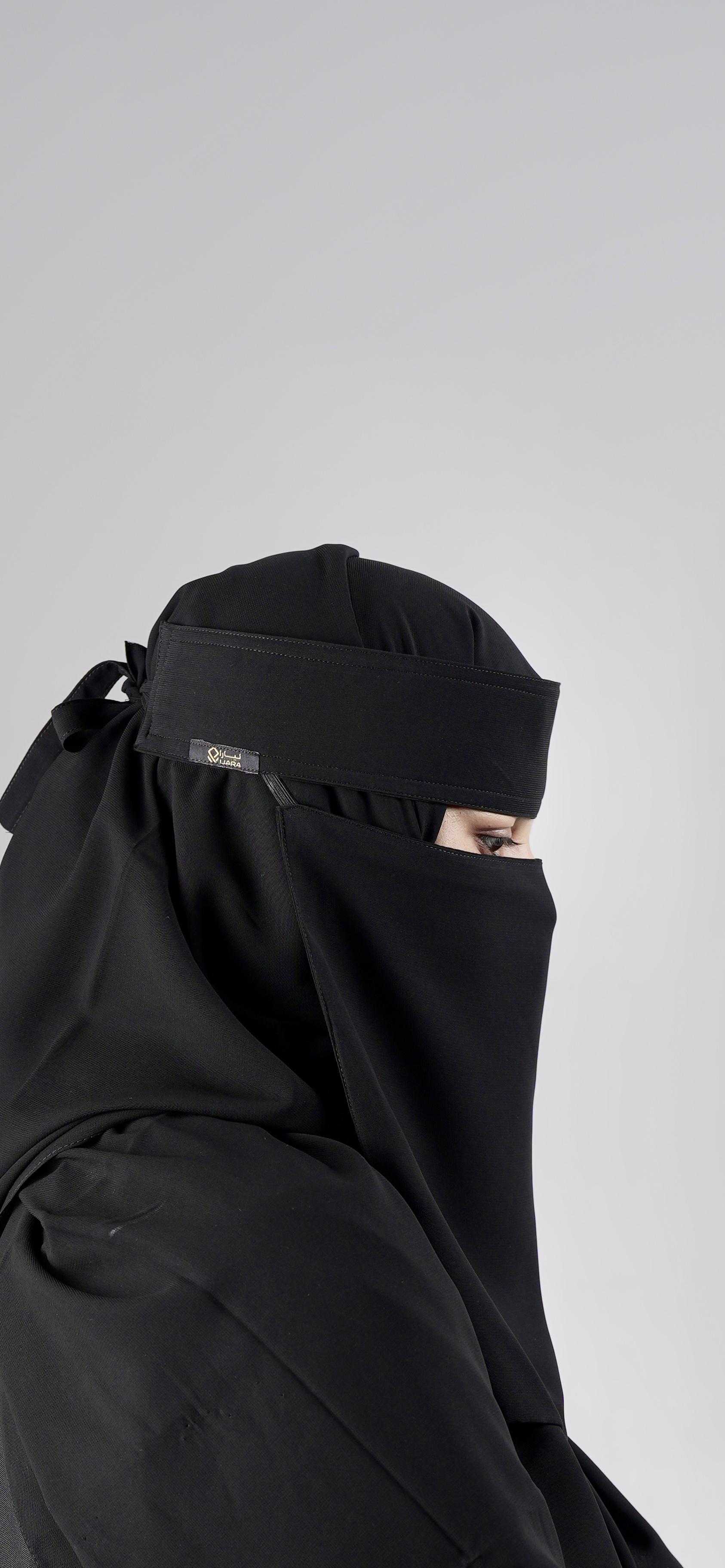 Liara Large Niqab – 11 Inch Length_5