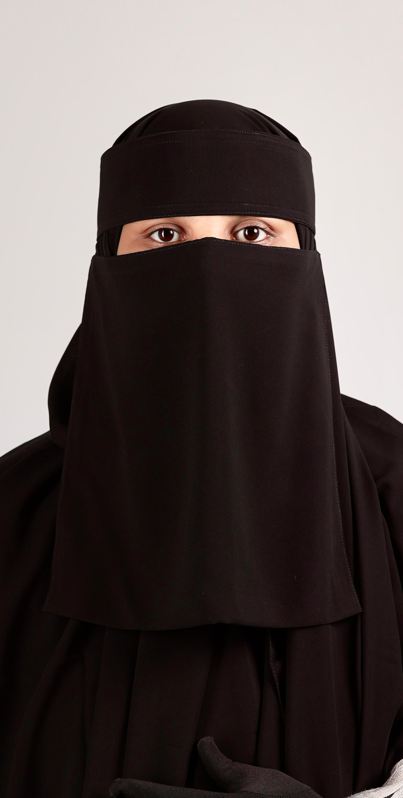 Liara Large Niqab – 11 Inch Length_3