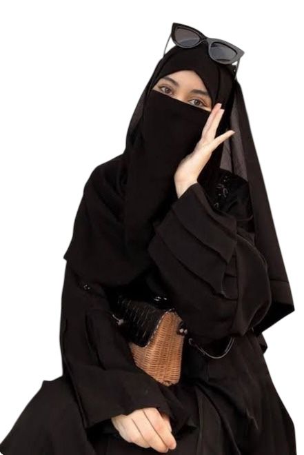 Liara Half Niqab – 6 Inch Length_0