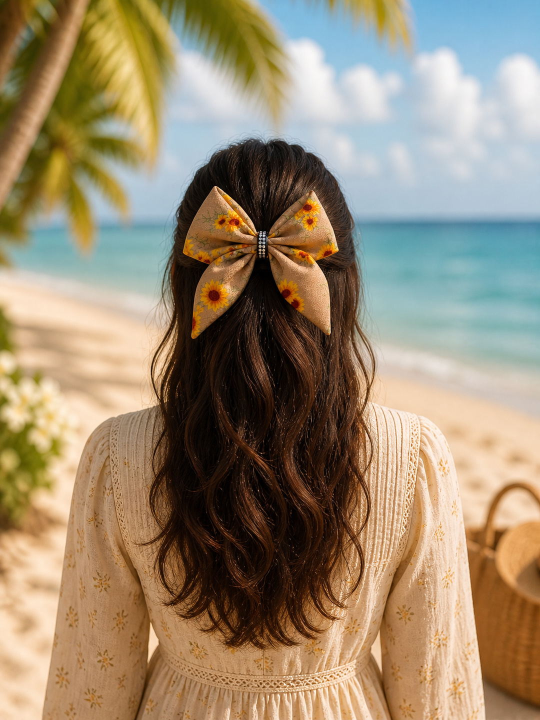๐ Sailor Hair Bows (Floral Cotton)