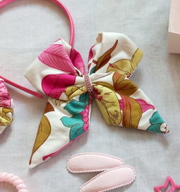 🎀 Sailor Hair Bows (Floral Cotton)