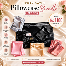 🌸 Sakurah Satin Pillowcase Promo – Bundle of 5 🌸