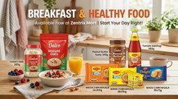 Breakfast and healthy food