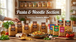 Pasta and noodle section
