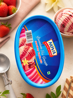 NOVA STRAWBERRY VANILLA MIX 500ML
