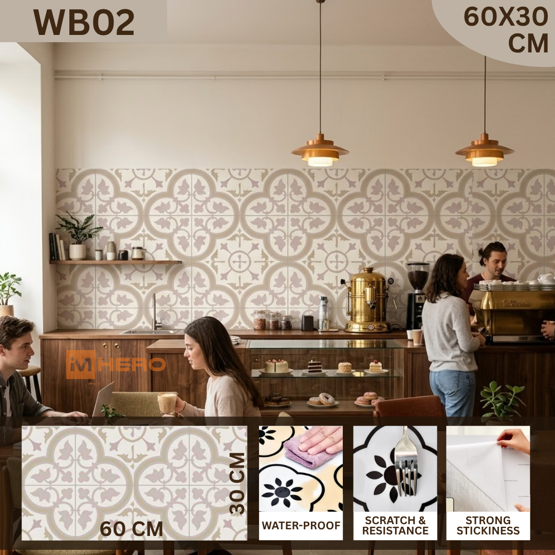 KITCHEN WALL FLOOR OIL WATER RESISTANT STICKER_6