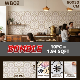 KITCHEN WALL FLOOR OIL WATER RESISTANT STICKER